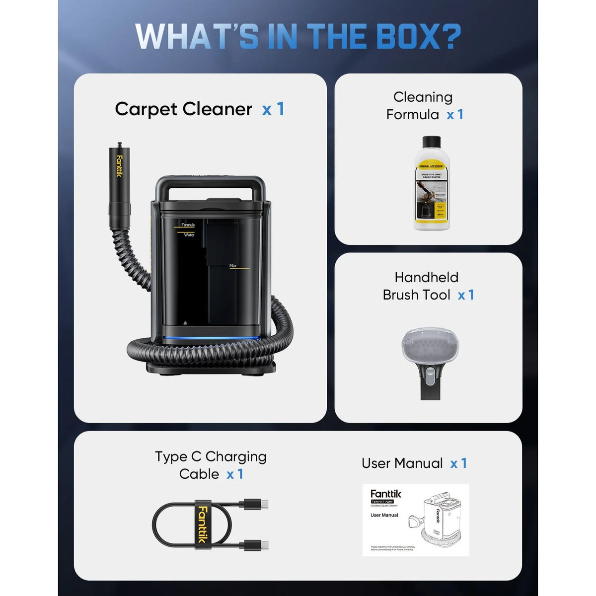 Fanttik Textra 11 Apex Cordless Carpet Cleaner