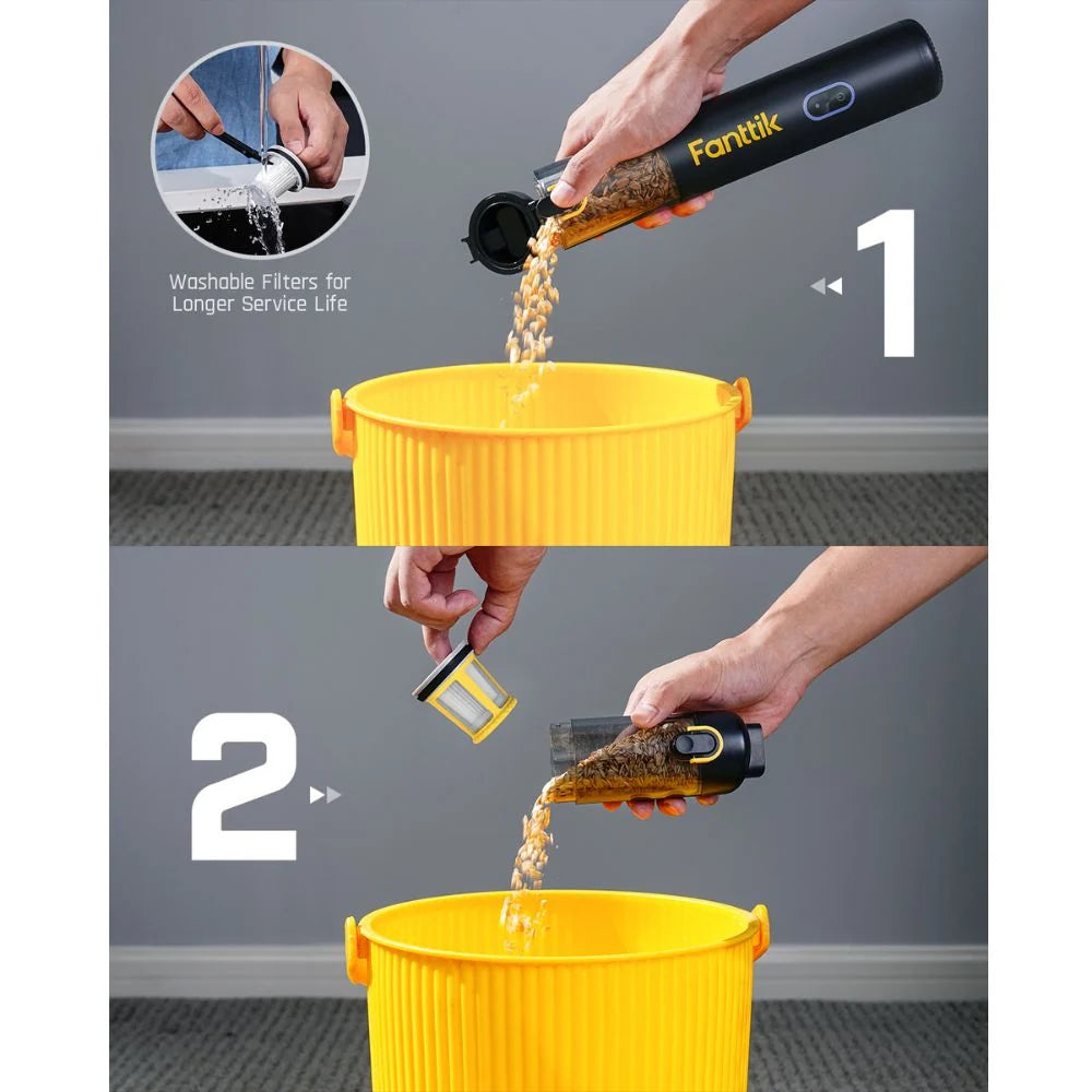 Fanttik X9 Pro Tire Inflator and Slim V8 APEX Car Vacuum