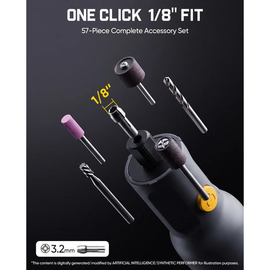 Fanttik Pro Refill 57Pcs 1/8" Rotary Tool Accessory Kit