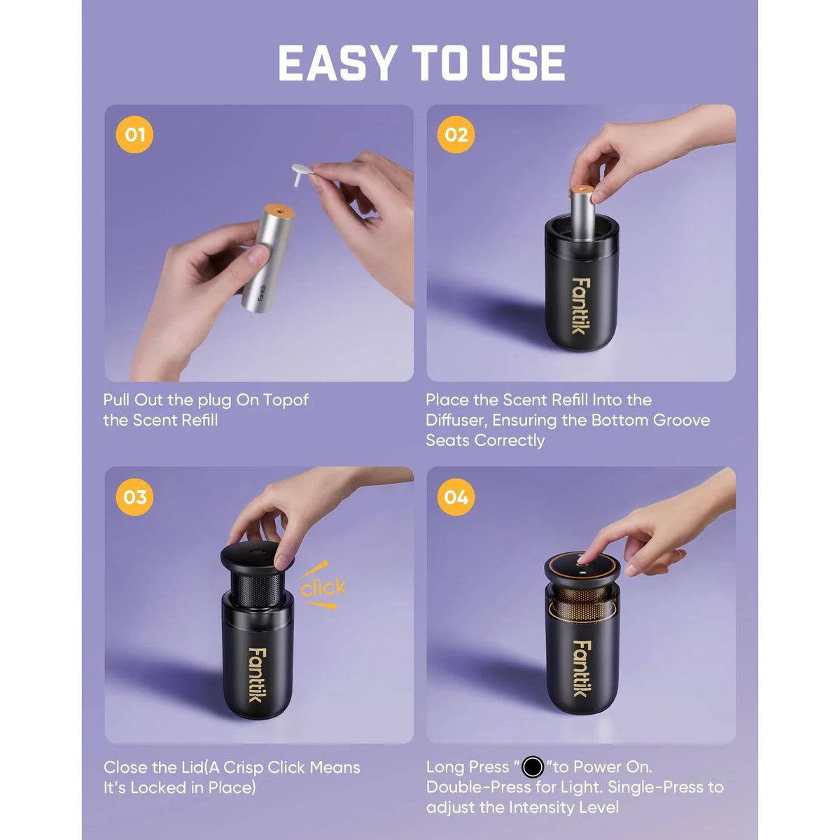 Fanttik S10 Waterless Car Air Freshener Refills