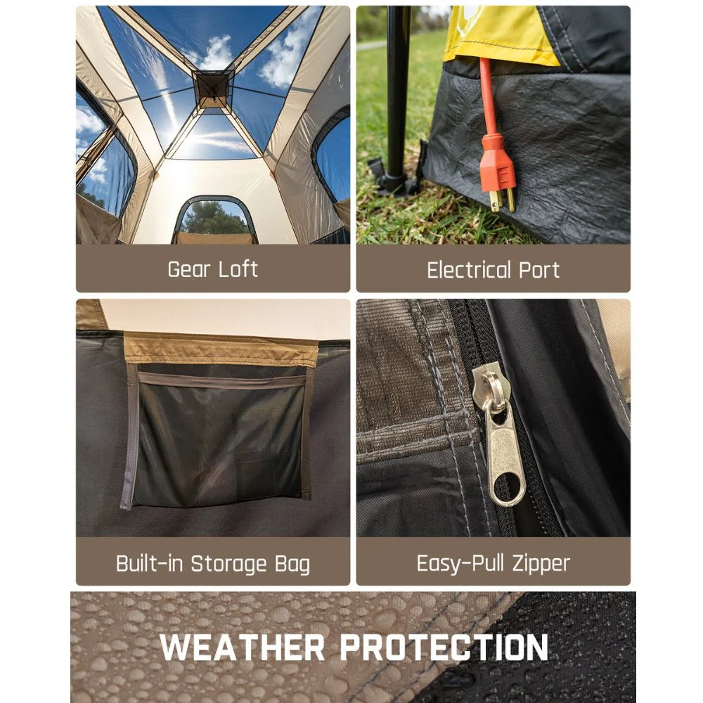 FanttikOutdoor Zeta C8 Pro 8 Person Camping Tent