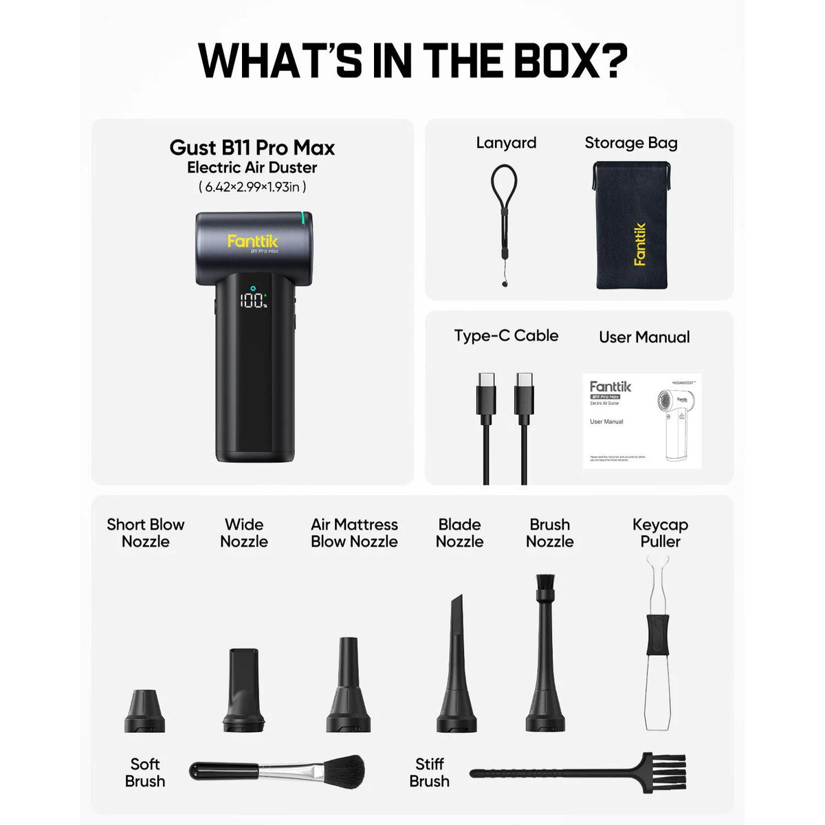 Fanttik B11 Pro Max Electric Air Duster