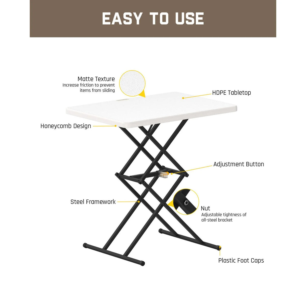 FanttikOutdoor Zeta X1 Pro 28" Quick Pop Up Table