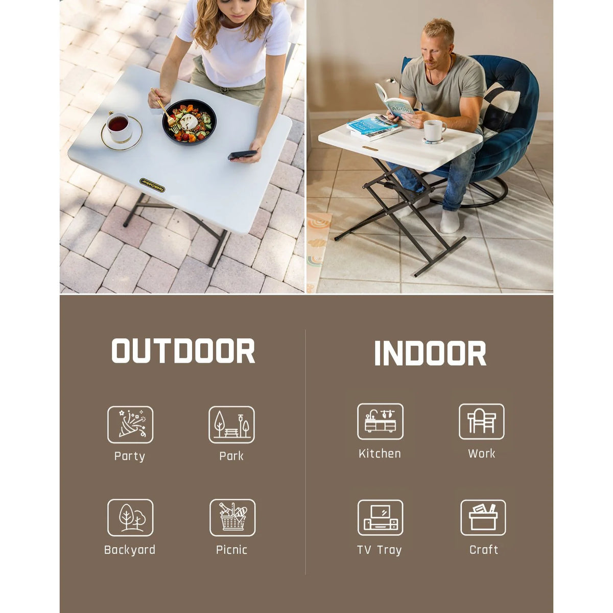 FanttikOutdoor Zeta X1 Pro 28" Quick Pop Up Table