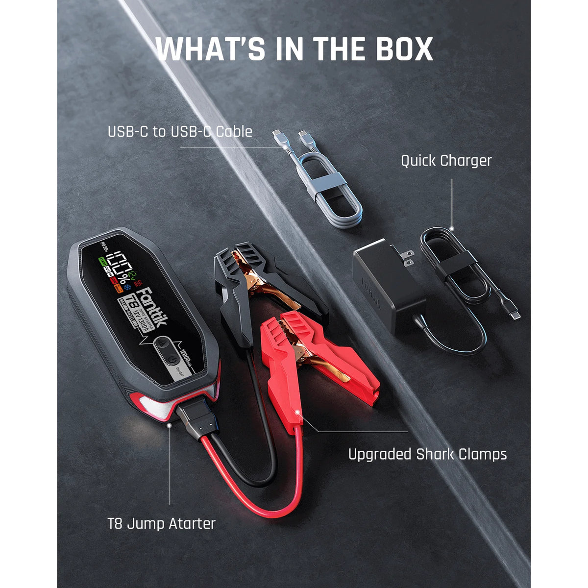 Fanttik T8 1300 Amp Jump Starter